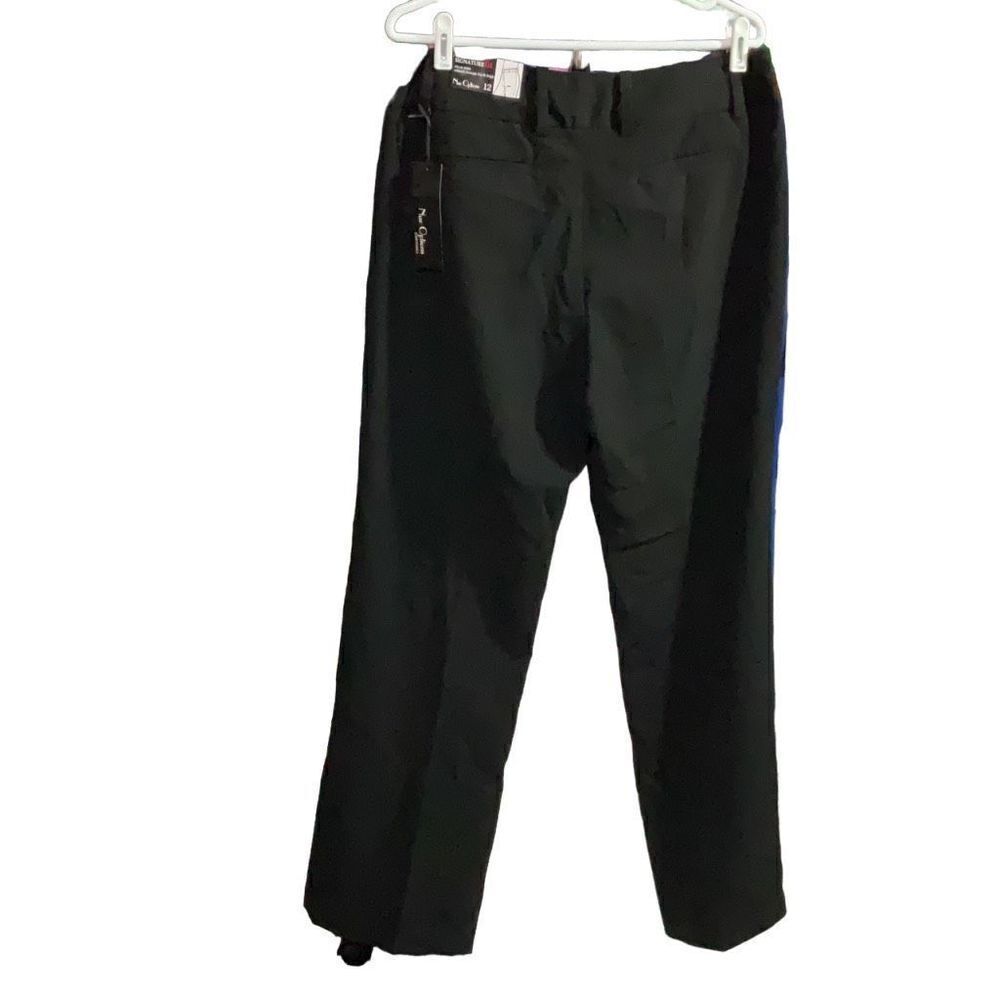 Nue Options Essentials Signature Fit Women’s Black Pants Zipper Belt Loop Sz 12 - Picture 3 of 5